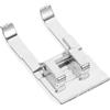 Uonlytech Piedino per Macchina da Cucire in Acciaio Punta per Ricamo e Quilting Compatibile con Brother Singer Home e Altri Modelli Domestici Facile da Installare Colore Argento