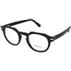 Serengeti Laerry SV587001 | Occhiali da Vista Graduati | Unisex | Plastica | Tondi | Nero | Adrialenti