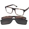Emporio Armani EA4115 58021W | Occhiali da Vista con Clip da Sole | Prova Online | Plastica | Quadrati | Marrone, Havana | Adrialenti
