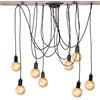 Ejoyous Lampadario a Sospensione Regolabile 8 Luci, Lampadario Vintage Industriale Lampada per Soffitto Ragno portalampada a Sospensione per lampadario Industriale per Decorazione della casa