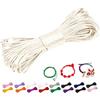 CAMAL 2mm Filo per Braccialetti, Fili Nylon per Braccialetti 20m Filo Nylon Cordoncino per Collane Fai Da Te, Cordino per Braccialetti, Gioiello, Perline, Artigianato (Beige)