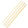 Smandy Uncinetti Tunisini Doppia Punta in Bambù 3mm-6mm 24cm, Antiscivolo per Lavorare Cappelli Maglioni Scarpe, Set 5 Pezzi con Marcature Incise, per Principianti ed Esperti di Progetti a Maglia