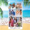 Gudina Asciugamano Personalizzato Con Foto,Telo Mare in Microfibra Asciugatura Rapida,Adatto per spiaggia, campeggio, viaggi, fitness, nuoto, yoga.50X100cm