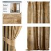 AmeliaHome Tenda oscurante in velluto, 140 x 270 cm, colore giallo senape, 1 pezzo di nastro arricciato, in velluto, decorazione per finestra, leggera e brillante, 70090, nastro arricciato, 140 x 270