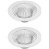 TopHomer Filtro per scarico del lavandino, 2 pezzi, in acciaio inox, filtro per lavello da cucina, bagno, vasca da bagno, doccia, scarico a pavimento, 5 cm (piccolo)