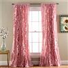 Lush Decor Belle Vintage, Poliestere, Rosa Blush, W 54 x L 84 (1 Panels)
