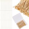 Beebeecraft 120 pz 3 colori Spilli per Gioielli con Occhiello In Oro Spilli Lunghi In Vero Ottone Placcato Oro 18K Piccole Estremità Rotonde A Sfera Perline Artigianali per La Creazione di Gioielli