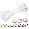 CAMAL 1,5mm Filo per Braccialetti, Fili Nylon per Braccialetti 20m Filo Nylon Cordoncino per Collane Fai Da Te, Cordino per Braccialetti, Gioiello, Perline, Artigianato (Bianco)