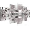 Runa Art - Quadri Astratto 200 x 100 cm 5 Pezzi XXL Decorazione Murale Design Grigio Rosa 103851a