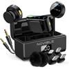 Does not apply Microfono Lavalier Wireless per Iphone, Android, Fotocamera, PC - Audio Chiaro,