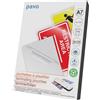 Pavo - Foglio di Laminazione A7 Formato: 80 x 111 mm 2x125 mic, 100 Pezzi - Lucido