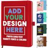 STREADVE Quaderno Personalizzato con Logo Foto Nome Taccuino Notebook Copertina Rigida A5 Quaderno Personalizzate Regalo Ufficio Laurea Compleanno Scuola Donna Uomo