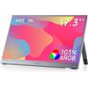 ARZOPA Monitor Portatile 17,3" IPS 103% sRGB | Schermo FHD 1080P | HDR10 | Ultra Sottile 9.3mm | Altoparlanti Integrati | Plug & Play per Laptop, PC, Mac, Console - Z1C PLUS