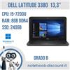 Dell Notebook 13" DELL Latitude 3380 Cpu i5-7200u Ram 8Gb DDR4 SSD 240Gb GRADO B