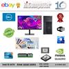 Dell Postazione PC Dell T1650 4 Uscite Video i5 8GB SSD+HDD Monitor 24" FHD Wireless