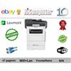 Lexmark MX611dhe Stampante Multifunzione WiFi 2 Cassetti 47ppm Fronte Retro Scan