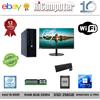 HP Postazione Completa PC i5-6500 8GB SSD 256 Monitor 24" Mouse Tastiera WiFi Win 1