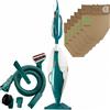 Vorwerk Folletto Kit Aspirapolvere Folletto VK 131 vk131 Rigenerato + 12 Sacchetti Ricambi Tubo