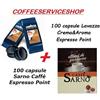 Lavazza 200 CAPSULE MISTE ESPRESSO POINT : 100 CREMA E AROMA + 100 SARNO CAFFE'