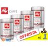 ILLY Caffè in GRANI → 500 gr - (2x250 gr ) - Caffe Tostatura dal Gusto INTENSO