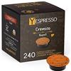 Yespresso 240 Capsule Compatibili con Lavazza A Modo Mio Cremoso (12 confezioni