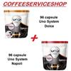 Kimbo 192 CAPSULE UNOSYSTEM MISTE KIMBO : 96 DOLCE + 96 NAPOLI