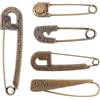 arricraft 5 spille di sicurezza extra large 5 stili spille di sicurezza robuste in bronzo antico spilla vintage spilla maglione scialle clip spilla spilla spilla per kilt per sciarpa cappello maglione