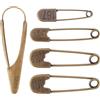 arricraft 5 spille da balia vintage extra grandi, 5 stili, in bronzo anticato, Heavy Duty spille di sicurezza vintage, spilla per maglioni, sciarpa, cappello, maglione, sciarpa