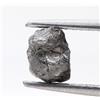 Surat*Diamond*City Diamante Naturale Grezzo Irregolare Di Colore Grigio Nero 0,80 Cts
