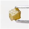 surat*diamond*city Diamond Naturale Giallo 0.13 ct Taglio Assente Incastonato Cube Naturale