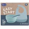 CHICCO (ARTSANA SpA) CHICCO EASY START SET PAPPA SILICONE AZZURRO 6M+