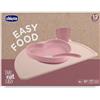 CHICCO (ARTSANA SpA) CHICCO EASY FOOD SET PAPPA SILICONE ROSA 12M+