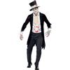 Smiffys Costume Zombie Sposo Finché Morte non ci Separi, Nero, comprende Giacca, Gilet, Sciarpa, Pantaloni e Cilindro Halloween