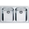 Franke Lavello da Incasso 2 Vasche Inox Logica Line LLX 620 79 x 50 Franke 101.0153.289 8586384
