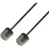 Techly Professional Cavo di rete Patch in Rame Ultra Slim Cat.6 Nero UTP 1,5 m