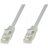 Techly Professional Cavo di rete Patch in CCA Cat.6 Grigio UTP 20m