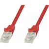 Techly Professional Cavo di rete Patch in CCA Cat.5E Rosso UTP 20m
