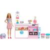 La Pasticceria Playset Con Bambola Bionda, Isola per Cucinare, Forno E Accessori