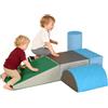 Set Costruzioni Morbide per Bimbi 1-3 Anni Con 5 Blocchi Colorati, Set Da Gioco