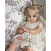BAMBOLA REBORN Femmina Capelli 60CM Neonata Bambole VESTITINO e Accessori
