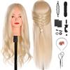 Testina Parrucchiere Con Capelli 80% Naturali - 20 Pollici /51 Cm Manichino per