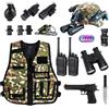 Vestito Militare Bambino, 12Pezzi Giocattolo Accessori Militari Con Casco Milita