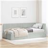 vidaXL Cornice del letto ad angolo con testiera Velluto Daybed moderno Divano vidaXL