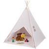 Tenda per Bambini, Capanna Indiana Da Gioco Con Tappetino, Giocattolo Interni E