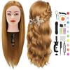 Testina Parrucchiere Con Capelli 80% Naturali - 26 Pollici /66 Cm Manichino per