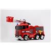 WITIT Camion Elettrico dei Pompieri per Bambini XSDU-211 12V 10Ah Rosso 4 Motori