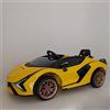 Non applicabile WITIT Auto elettrica per bambini Lamborghini Sian Gialla