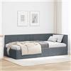 vidaXL Cornice del letto ad angolo con testiera Velluto Daybed moderno Divano vidaXL