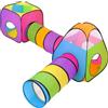 NUBUNI 4 in 1 Pop Up di Tenda e Tunnel da Gioco Bambini Tenda Giocattolo Tunnel Bambino