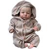 Saskai Reborn BAMBOLA REBORN Femmina Morbido 45CM Neonata Bambole Bambina + VESTITINO
